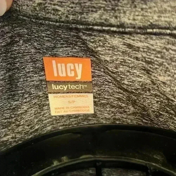 Lucy Jacket Activewear Full Zip Athletic Workout Track Jacket Gray Size S - Picture 4 of 5